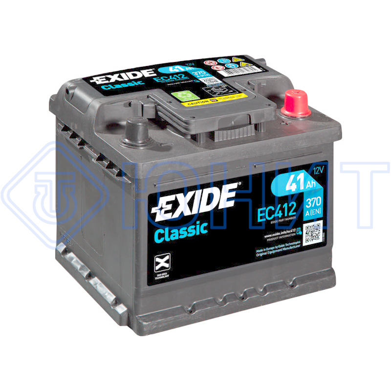 Аккумулятор автомобильный EXIDE CLASSIC EC412