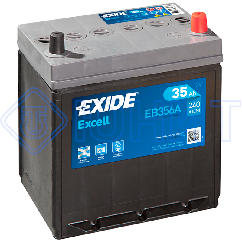 Аккумулятор автомобильный EXIDE EXCELL EB356A