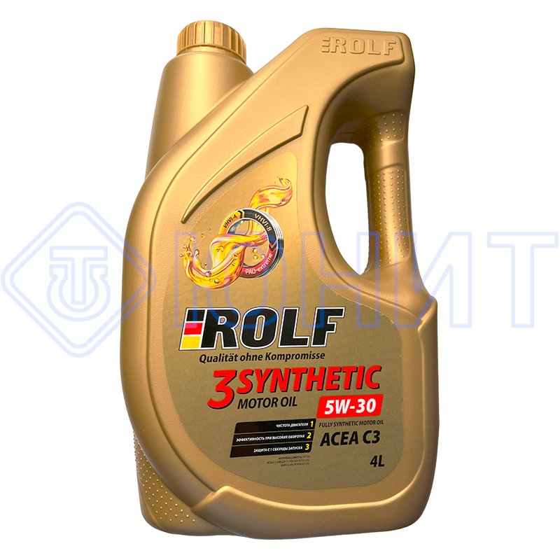 Моторное масло ROLF 3-SYNTHETIC 5W-30 ACEA C3 (4л) 322729